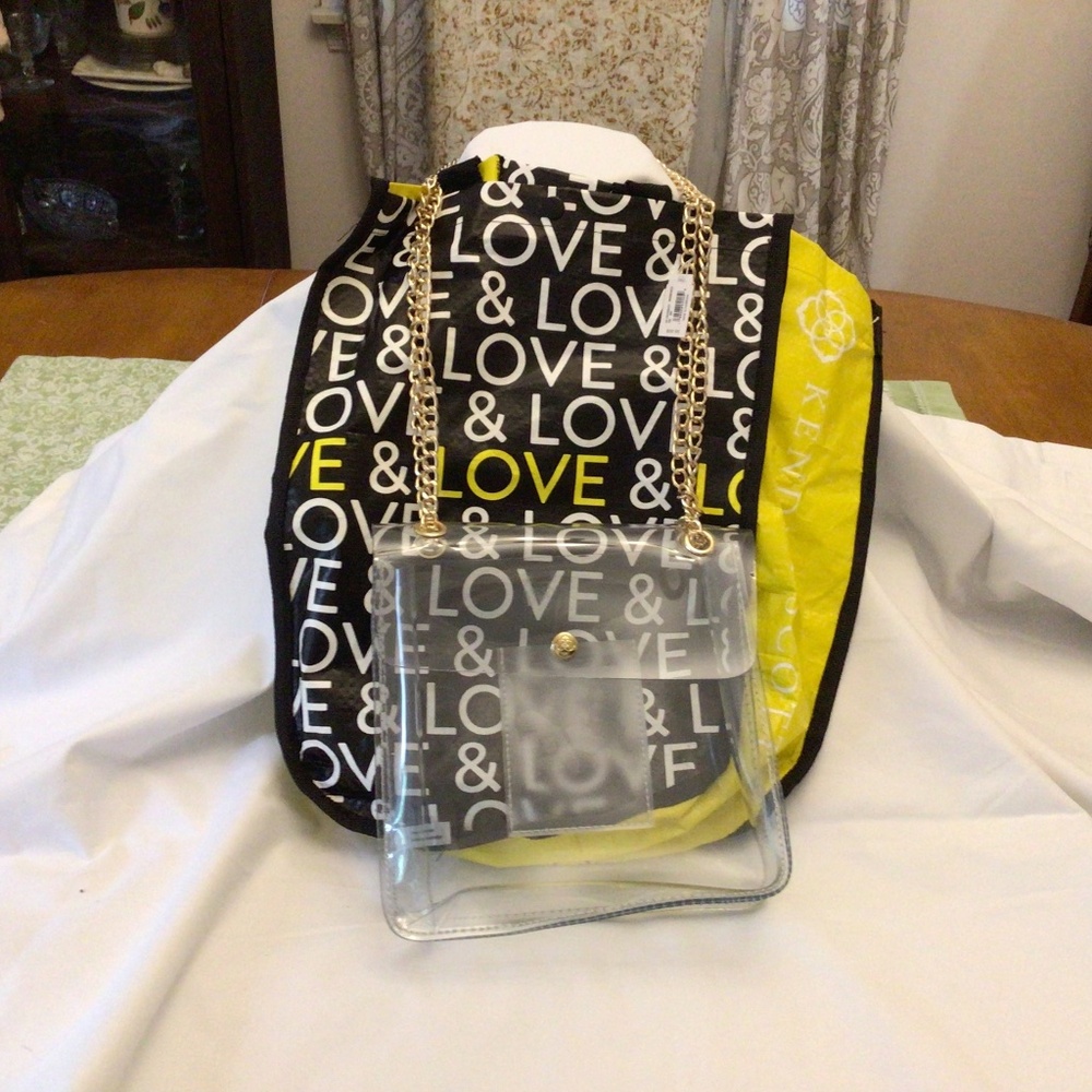 New Kendra Scott Clear Crossbody Purse with bag